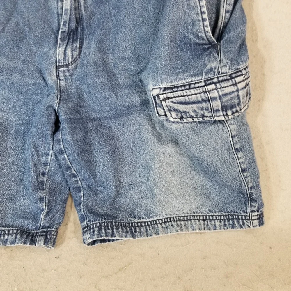 Island Republic cargo hiking shorts men's 38x9 Comfort waist blue denim outdoor‎